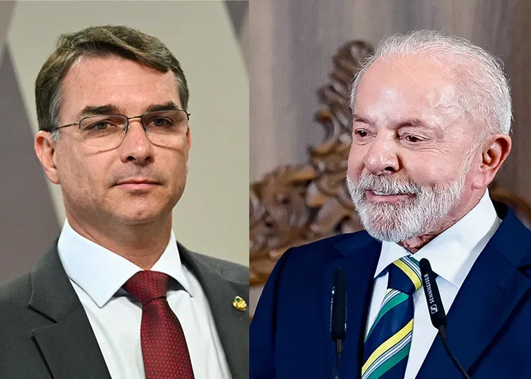Flávio Bolsonaro e Luiz Inácio Lula da Silva | Crédito: Evaristo Sá/AFP; Ricardo Stuckert/PR