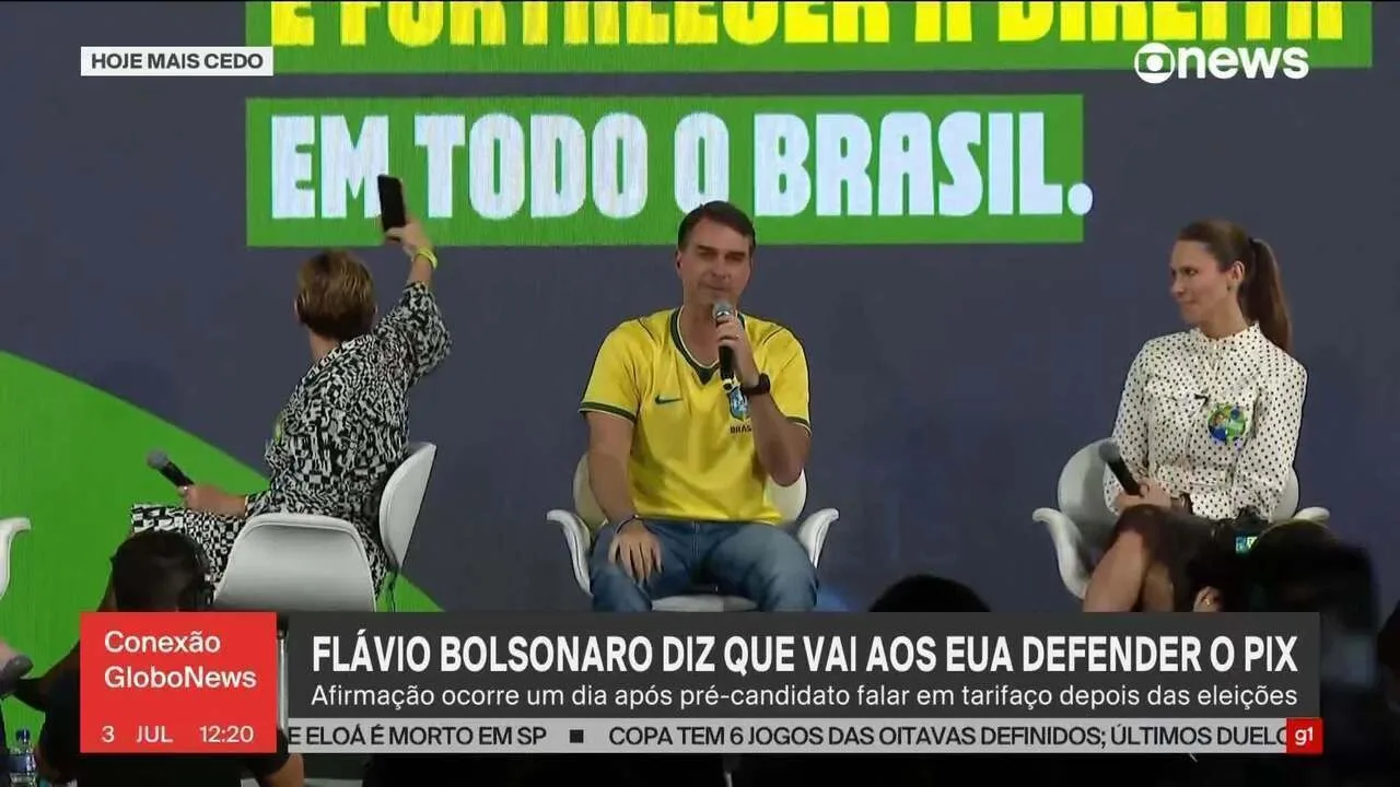 Paulo Figueiredo e Flávio Bolsonaro