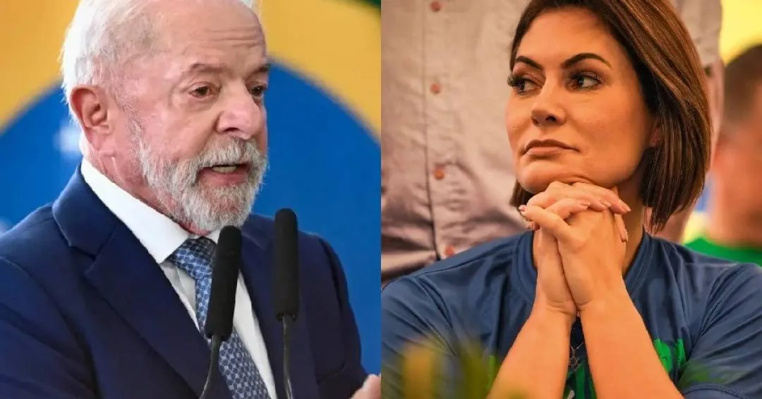 Luiz Inácio Lula da Silva e Michelle Bolsonaro
