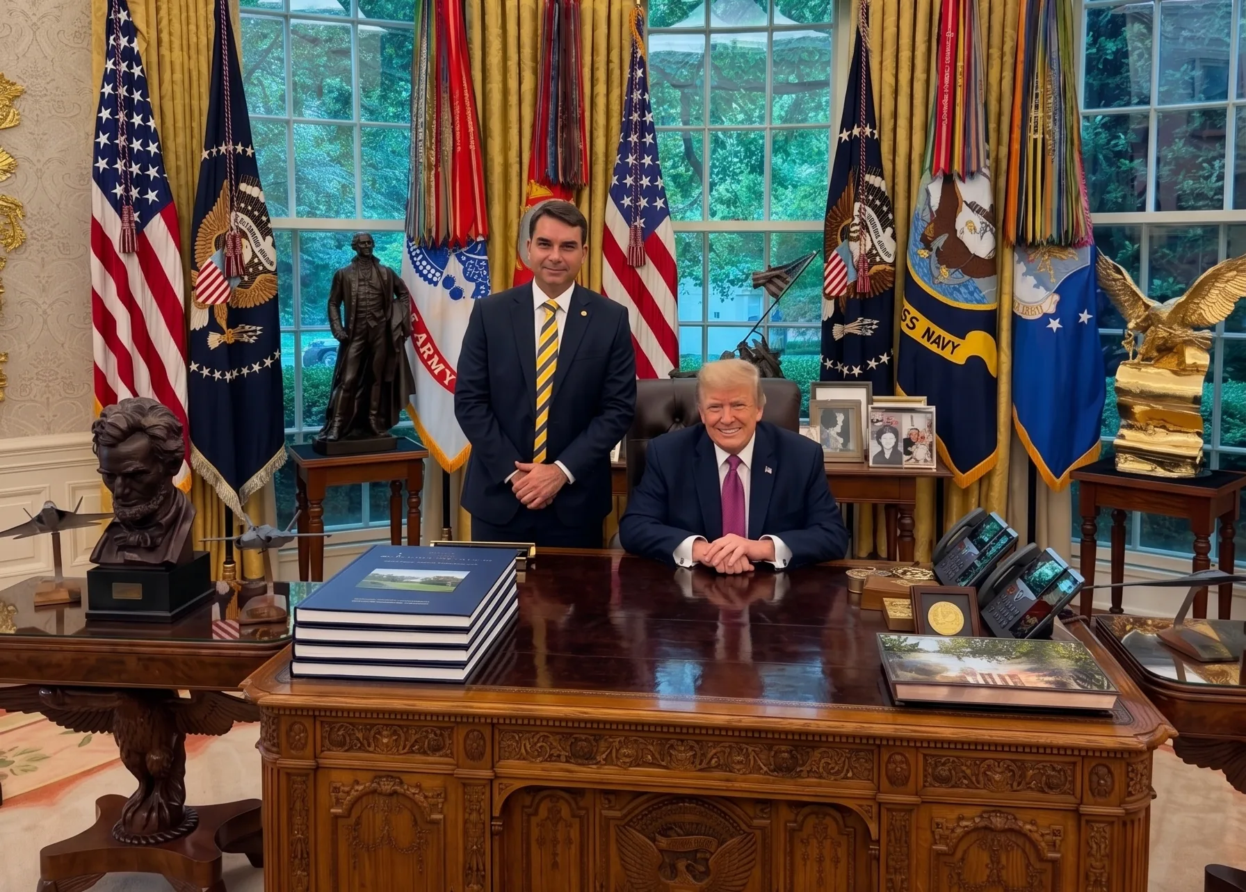 Flávio Bolsonaro Trump