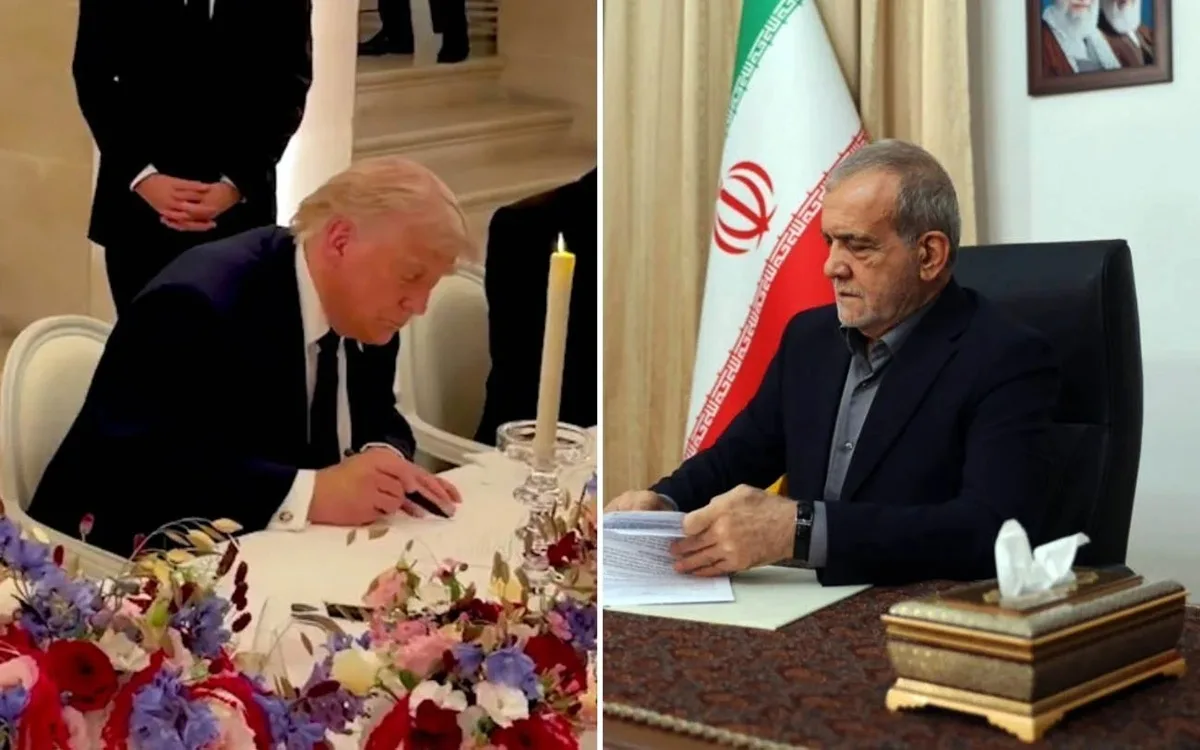 donald trump e masoud pezeshkian eua e ira memorando reproducao