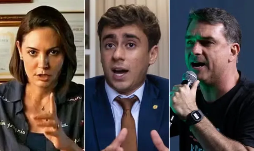 Nikolas Ferreira e Michelle Bolsonaro