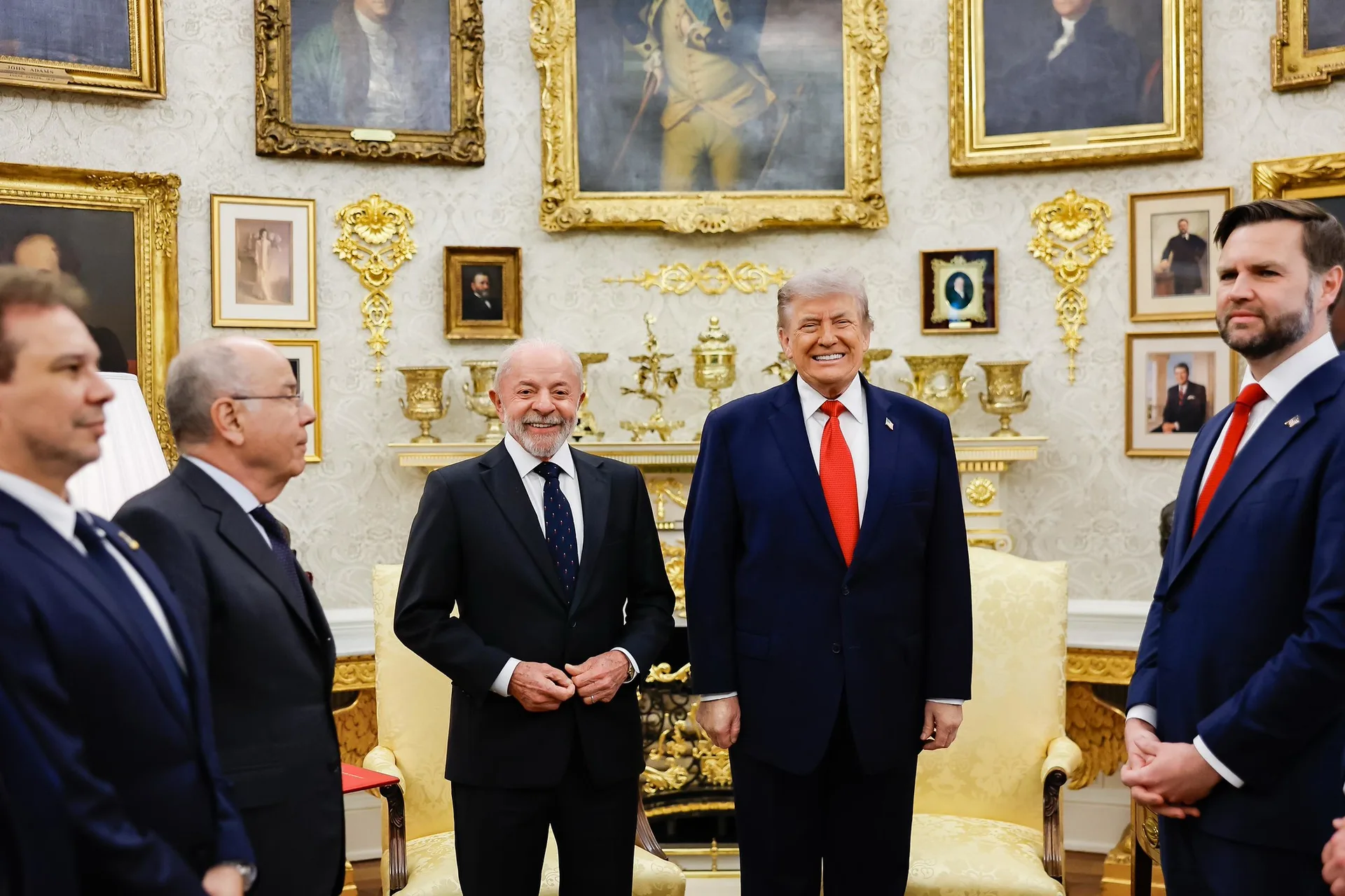 lula e trump na casa branca