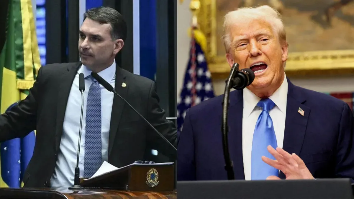 flavio bolsonaro e donald trump