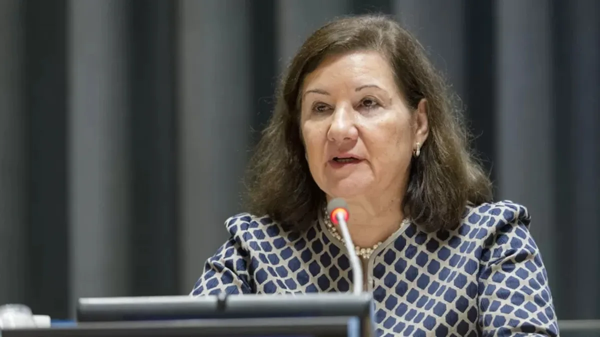 maria luiza ribeiro viotti durante discurso em assembleia geral da onu Rick Bajornas UN Photo