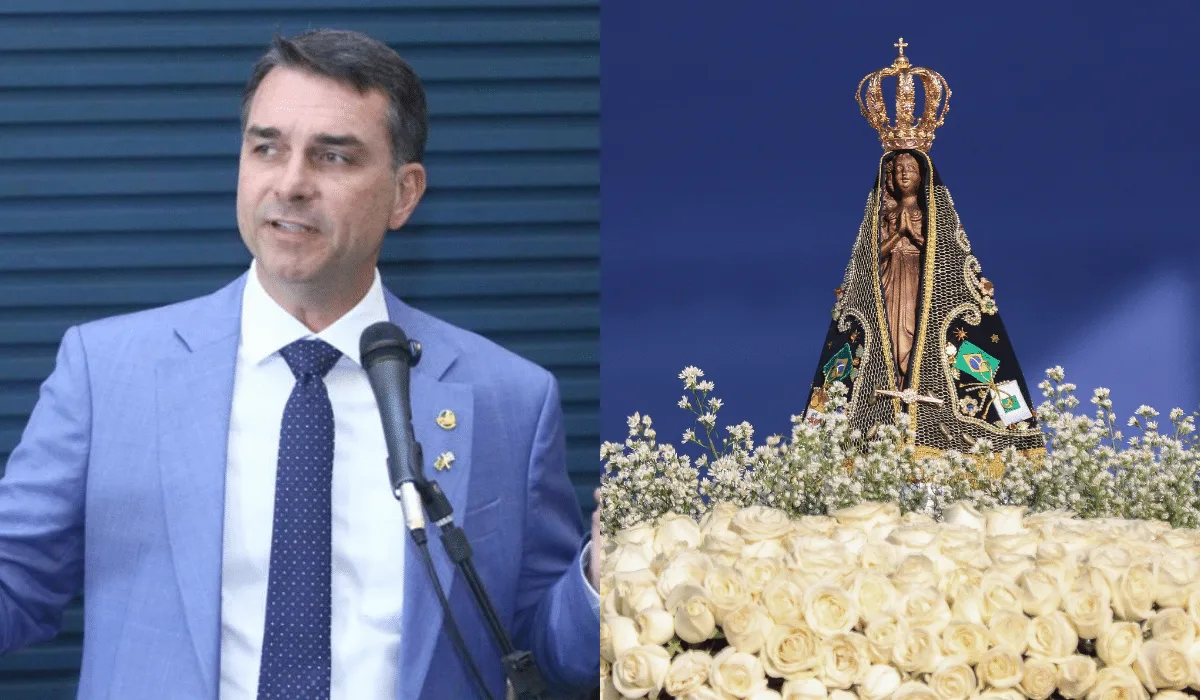 Flávio Bolsonaro e Nossa Senhora Aparecida: entenda as acusações que pesam contra o candidato