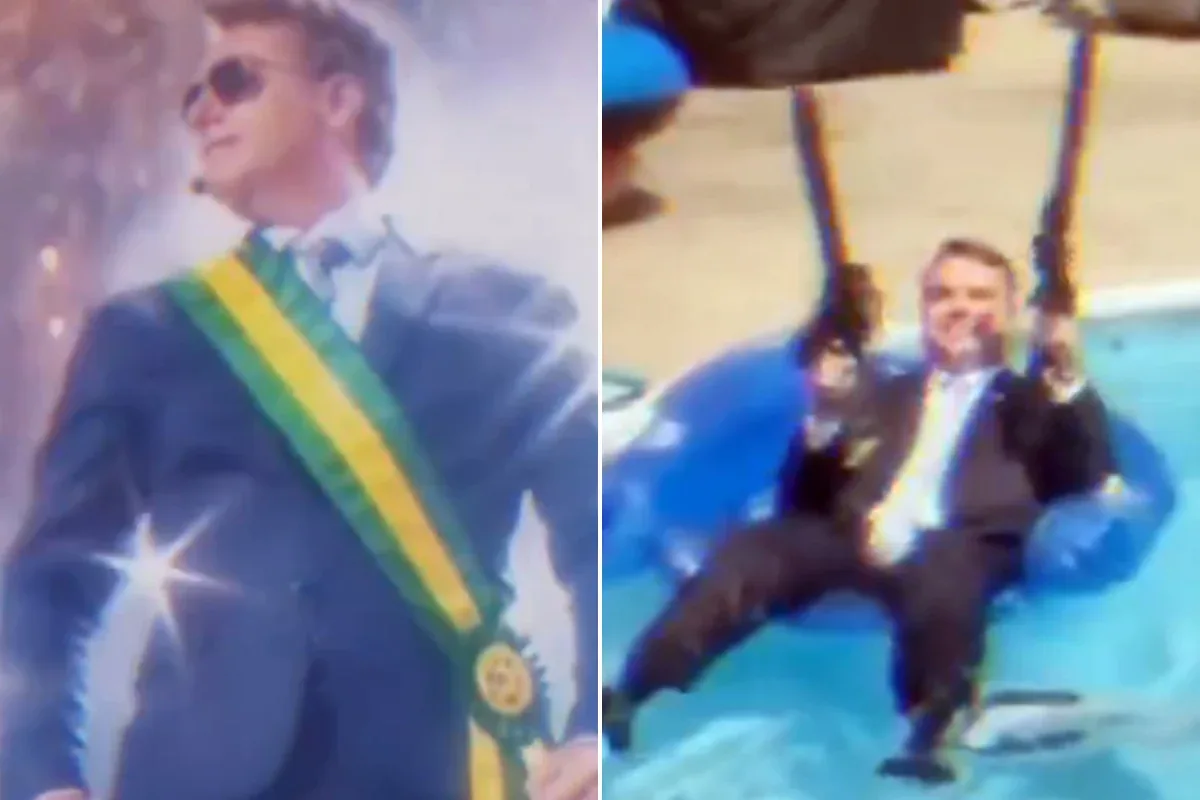 Nikolas divulga VÍDEO de IA com Flávio Bolsonaro armado e de faixa presidencial